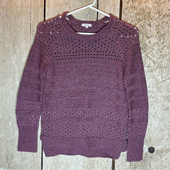Closet clean out. Sweater. Red scoop neck black jewels. Pink knit high neck. - Picture 10 of 14